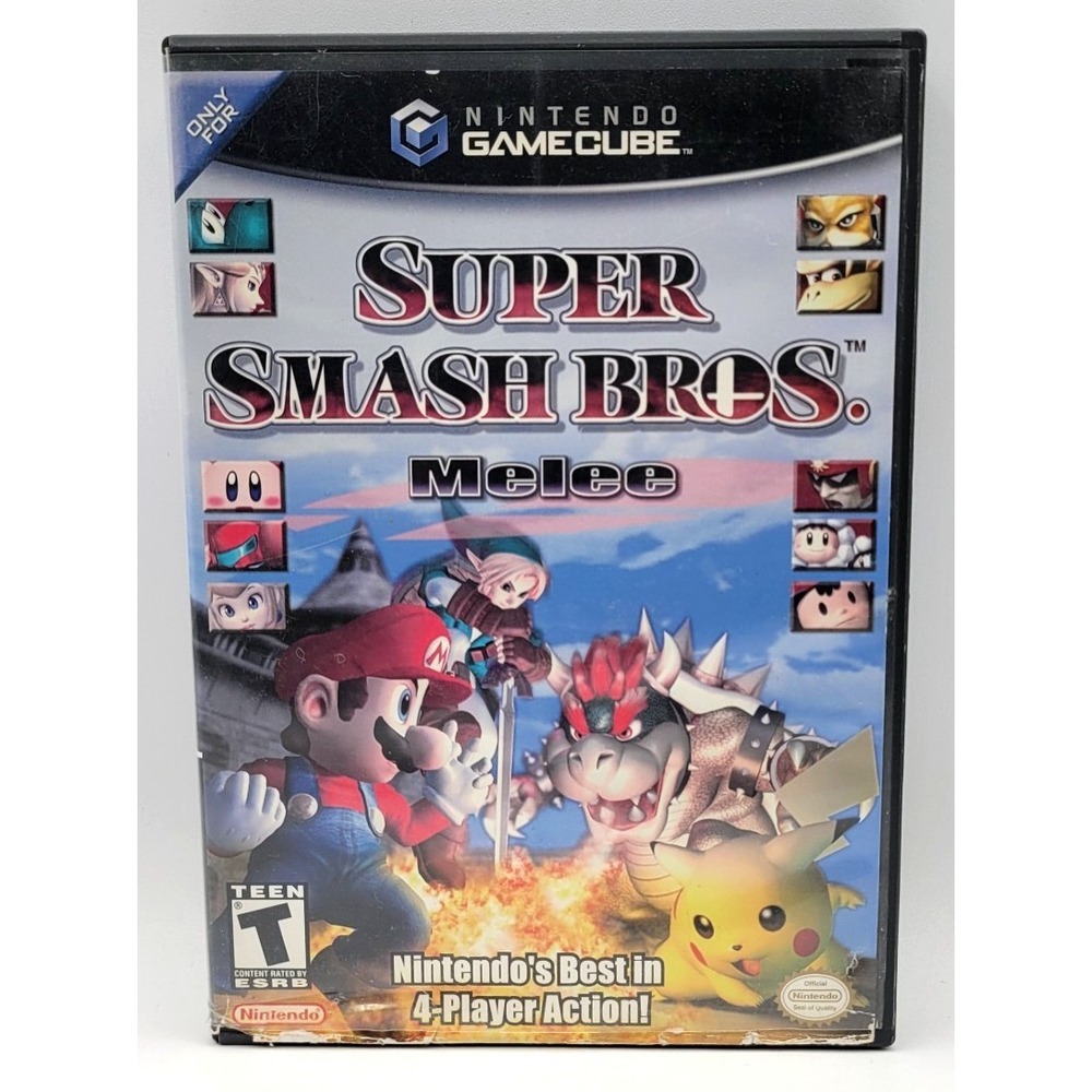 Super Smash Bros Melee (Nintendo GameCube,‎ 2001) GAME CASE ONLY *NO GAME*